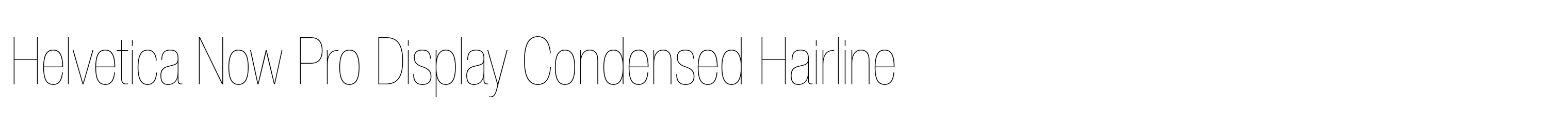Helvetica Now Pro Display Condensed Hairline
